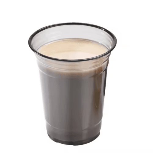 Disposable Black Plastic Cups with Flat and Dome Lids – 1000pcs