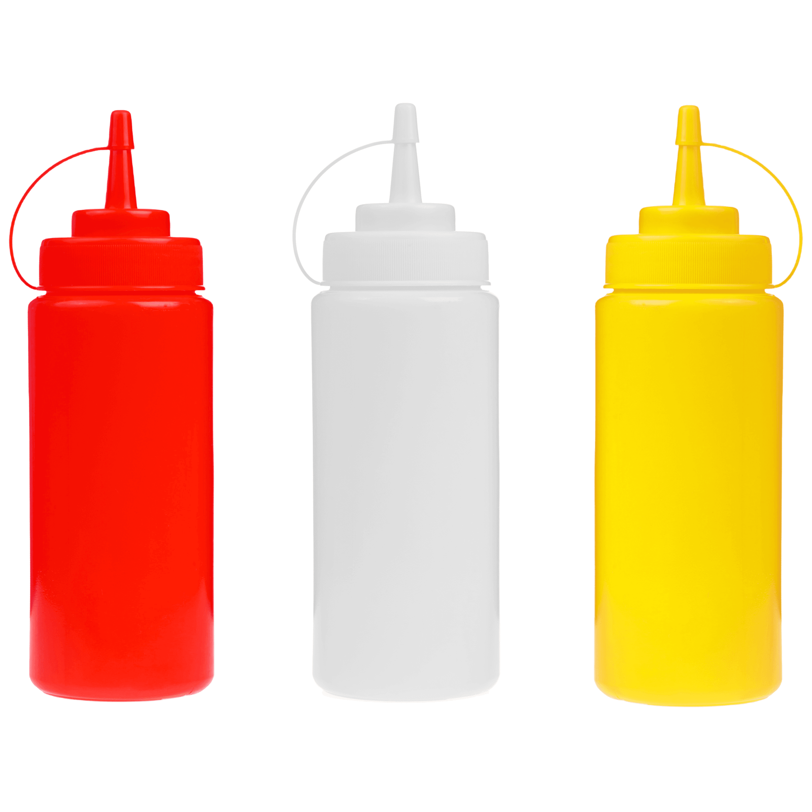 CLENE PACK Squeeze Sauce Bottles – 17oz, BPA-Free, Reusable, Easy-Squeeze Dispensers