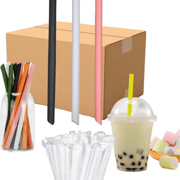 Compostable PLA Plastic Straw For Drinks and Smoothies