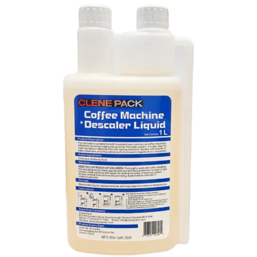 CLENE PACK Coffee Machine & General Descaler Liquid – 33oz (1000ml) Pack of 12, Fast-Acting, Removes Limescale & Mineral Buildup, Universal Use