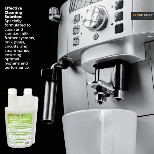 Alternative view of CLENE PACK Coffee Machine Milk System Cleaner – 33oz (1000ml) Pack of 12, Removes Milk Residue & Buildup, Food-Safe & Fast-Acting