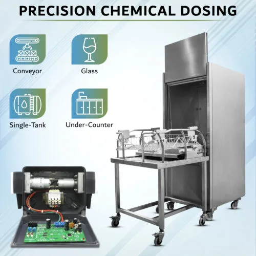 Alternative view of CLENE PACK Dishwasher Detergent Pump – Manual and Auto Modes, Heavy-Duty Chemical Dispenser for Commercial Dishwashers