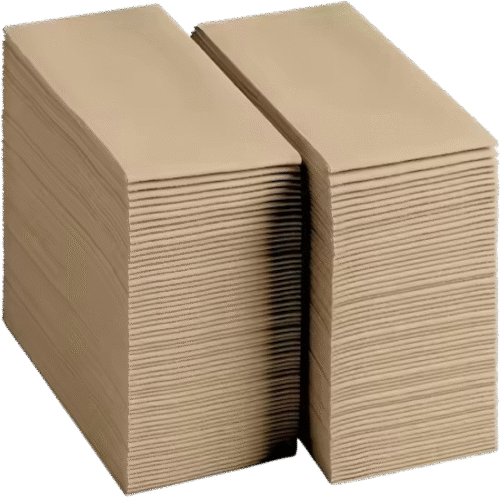 CLENE PACK Brown Dispenser Napkins – Recycled, Eco-Friendly,  8.3" × 6.3", 1-Ply Folded Napkins for Dispensers, 6000 Pack