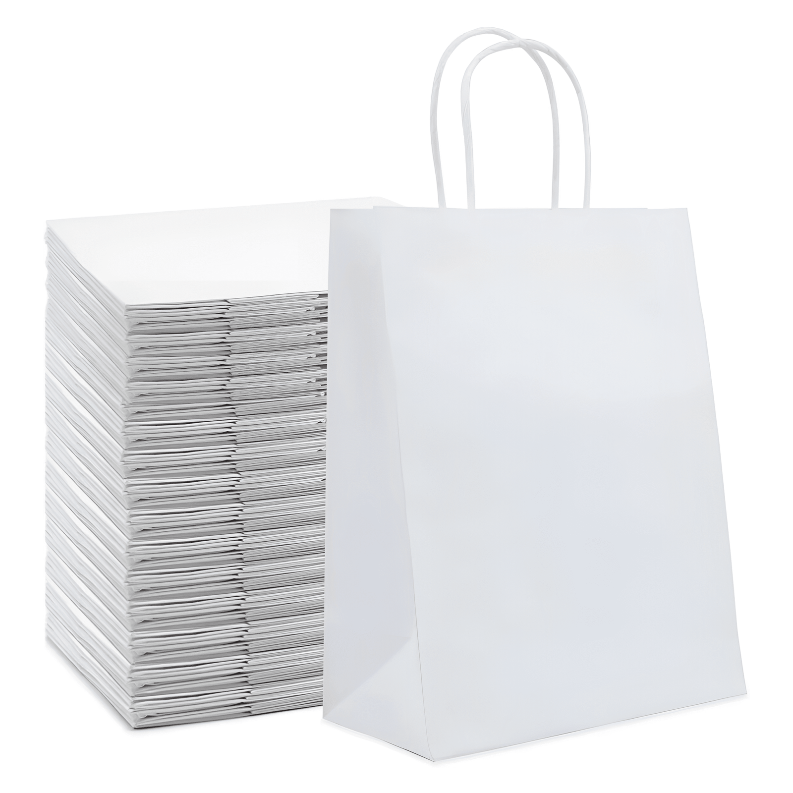 CLENE PACK Paper Bags, White Paper, Wholesale