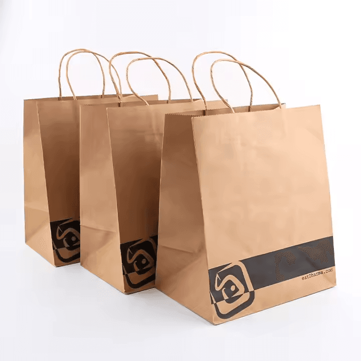 CLENE PACK Paper Bags, Kraft Paper, With Twisted Handles, Wholesale - Image 5