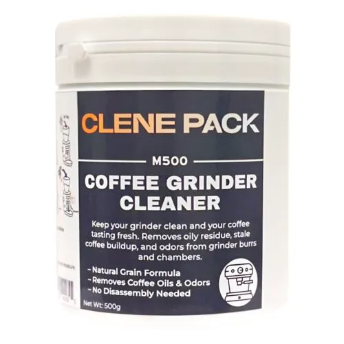 CLENE PACK Coffee Grinder Cleaner – 500g, Natural Grain Formula, Removes Coffee Oils & Odors
