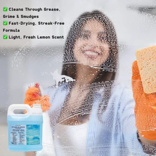 Alternative view of CLENE PACK Glass & Window Cleaner Refill – Ammonia-Free Formula Streak-Free Shine, Fast-Drying