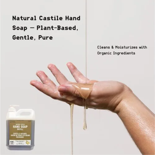 Alternative view of CLENE PACK Natural Castile Hand Soap Refill – Made with Organic Olive, Coconut & Sunflower Oils, Aloe Vera & Shea Butter – Gentle, Moisturizing, Biodegradable
